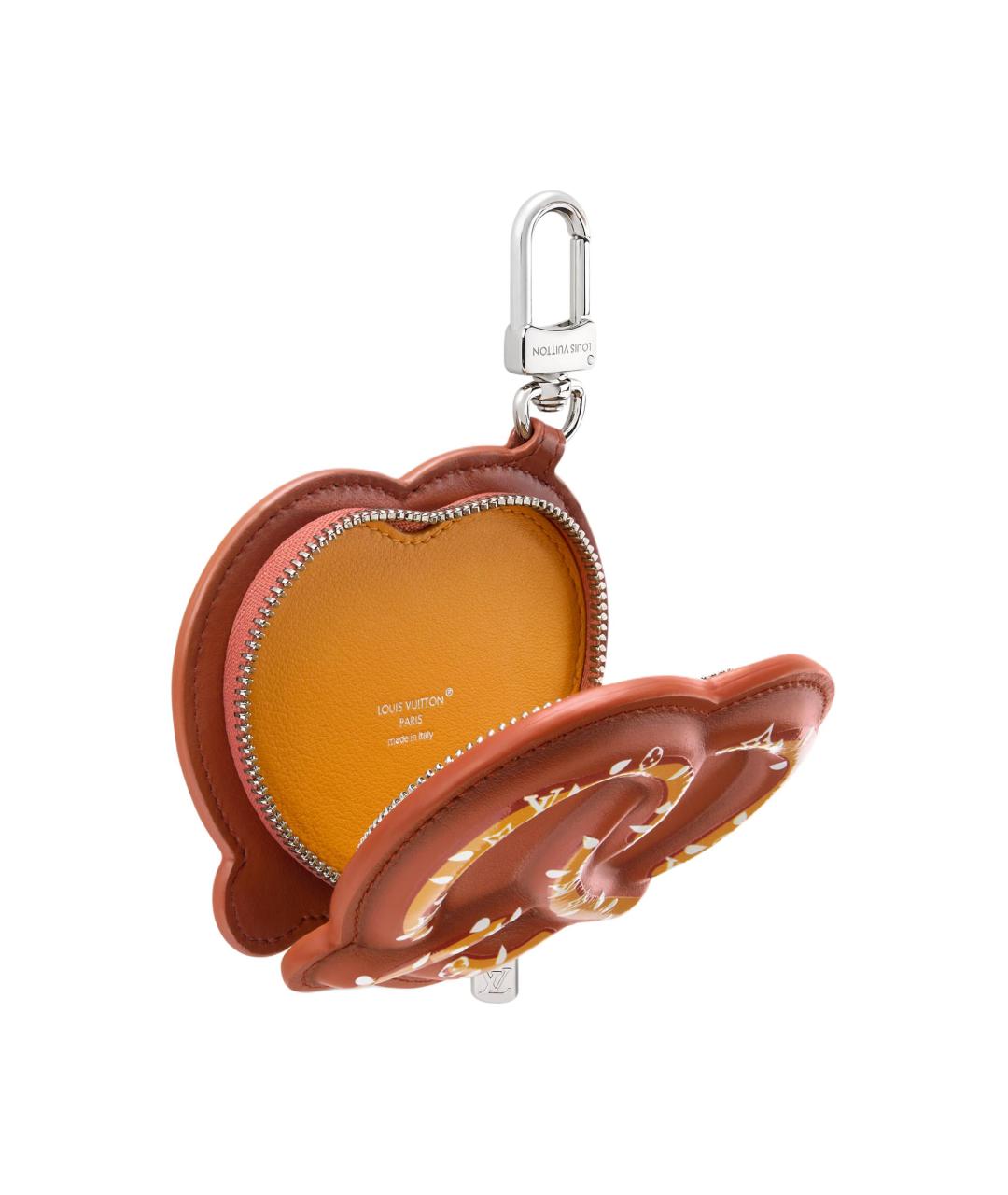 LOUIS VUITTON Коричневый кожаный кошелек, фото 3