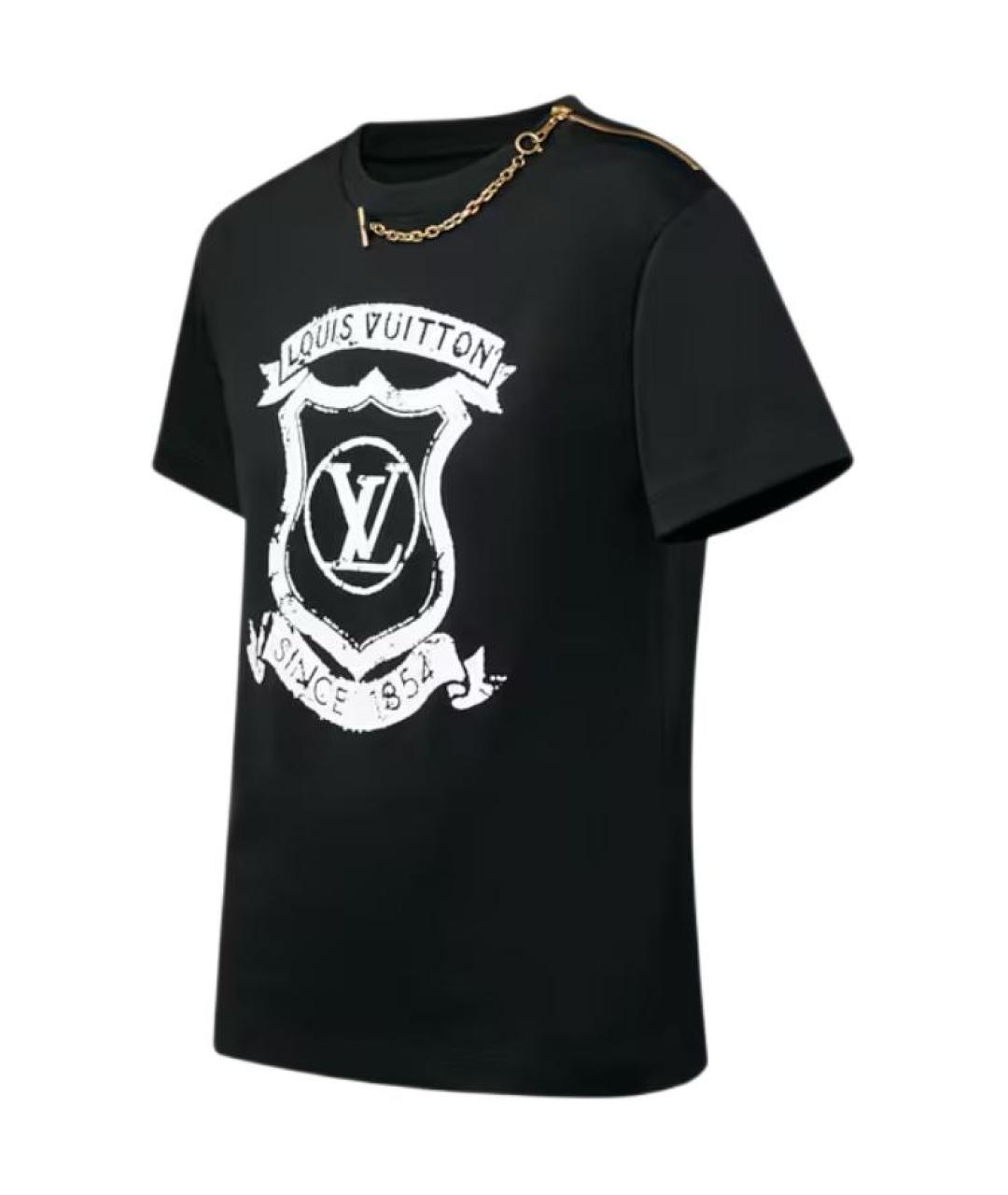 LOUIS VUITTON Черная футболка, фото 3