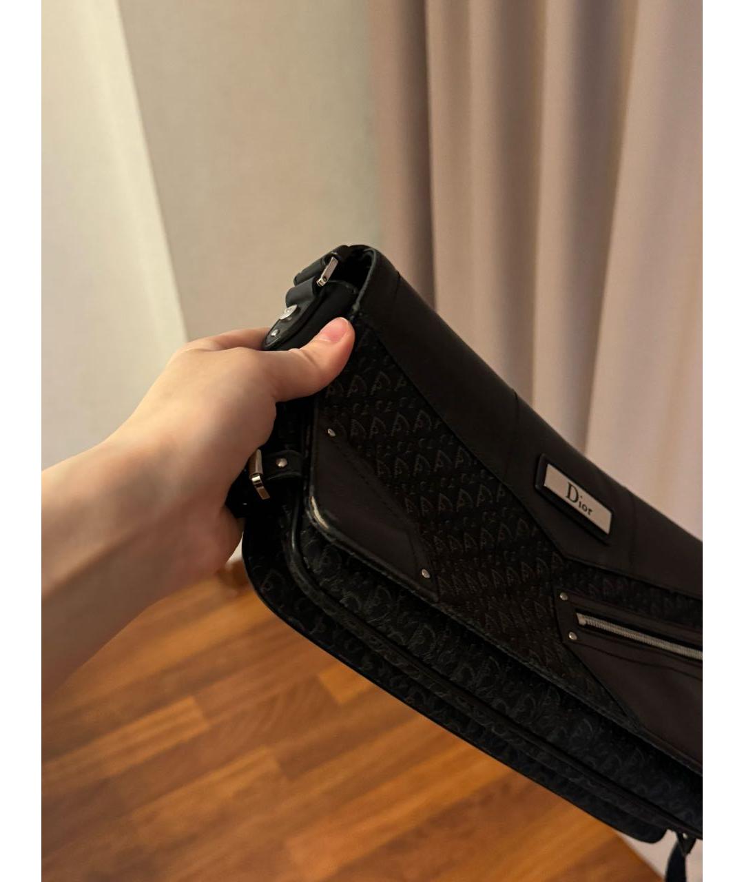 CHRISTIAN DIOR Черная сумка с короткими ручками, фото 5