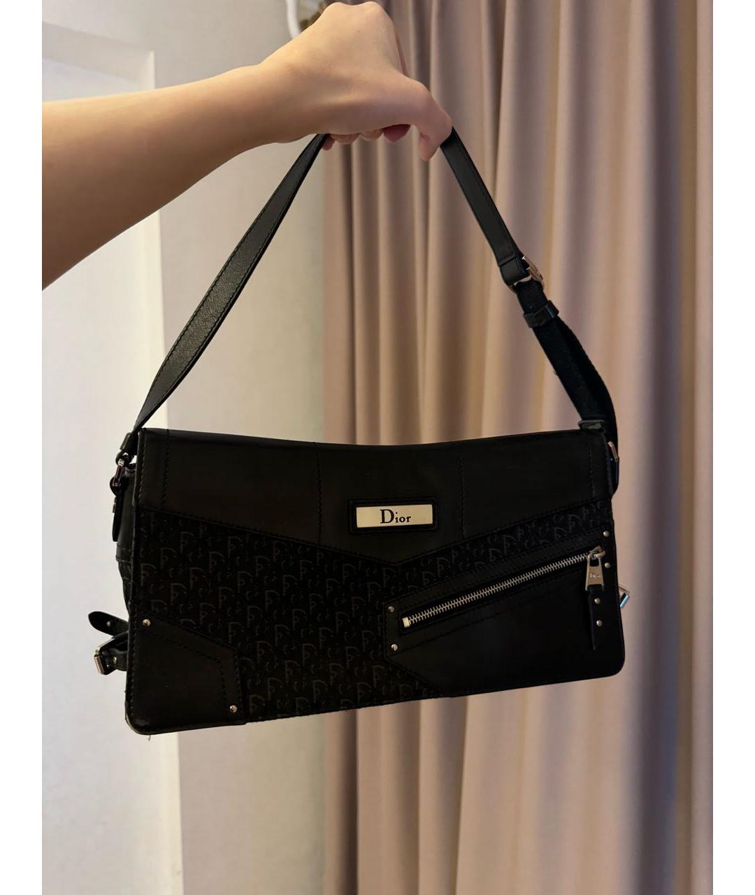 CHRISTIAN DIOR Черная сумка с короткими ручками, фото 7