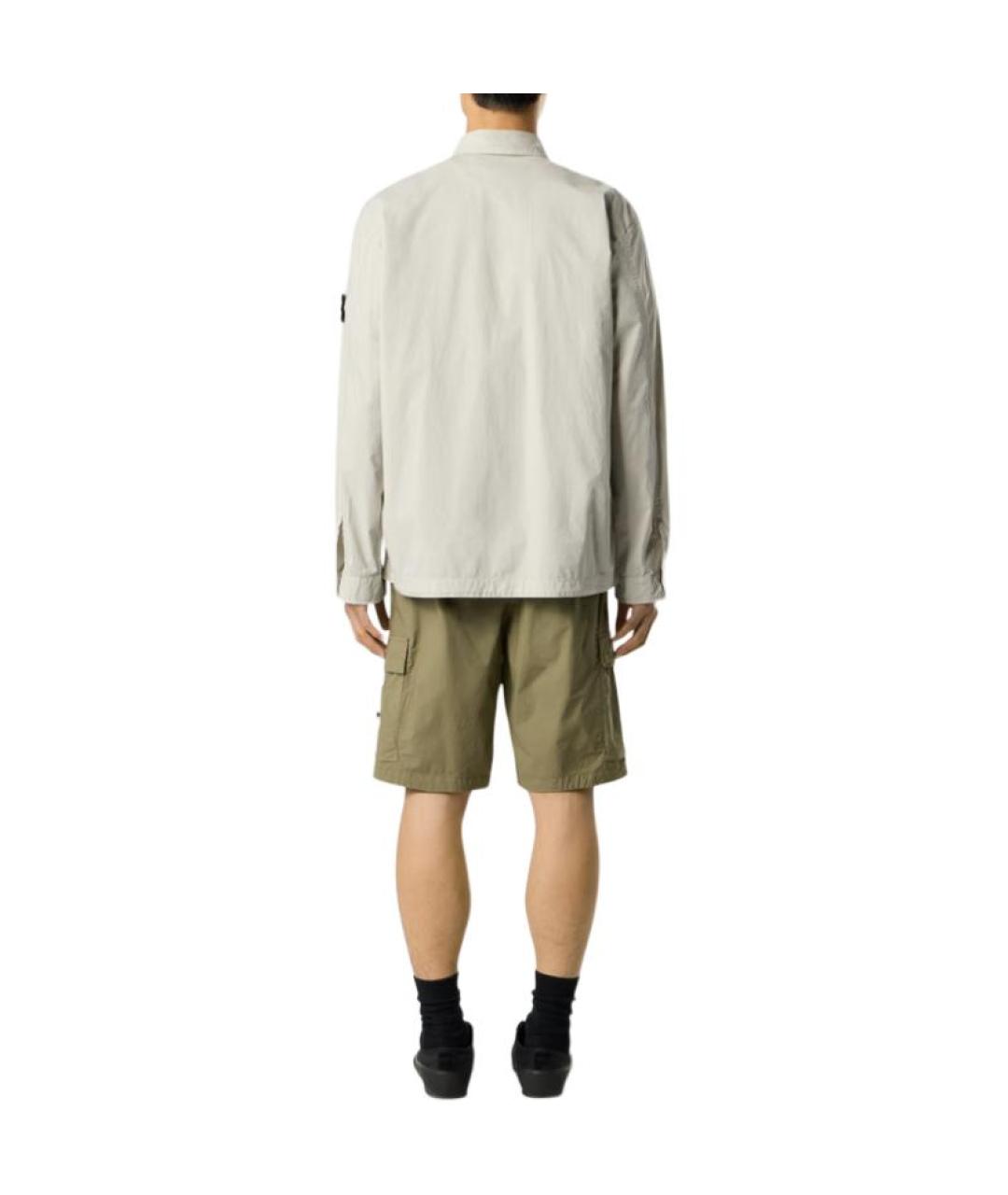 STONE ISLAND Серая классическая рубашка, фото 4
