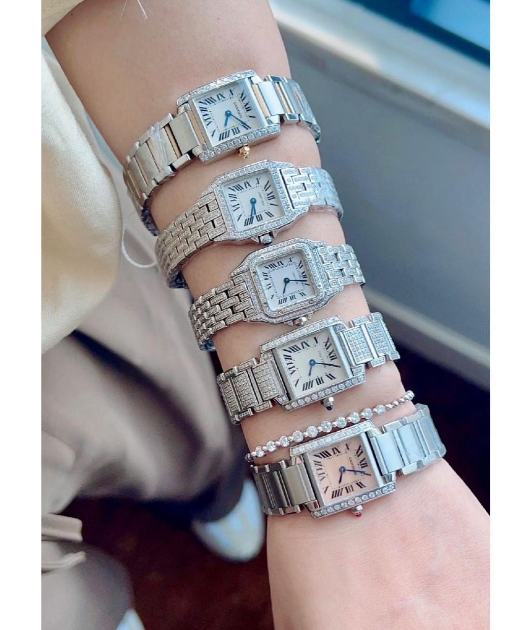 CARTIER Серебряные часы из желтого золота, фото 7