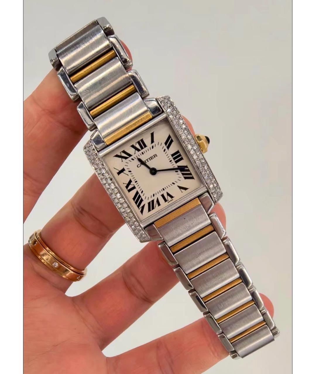 CARTIER Серебряные часы из желтого золота, фото 3