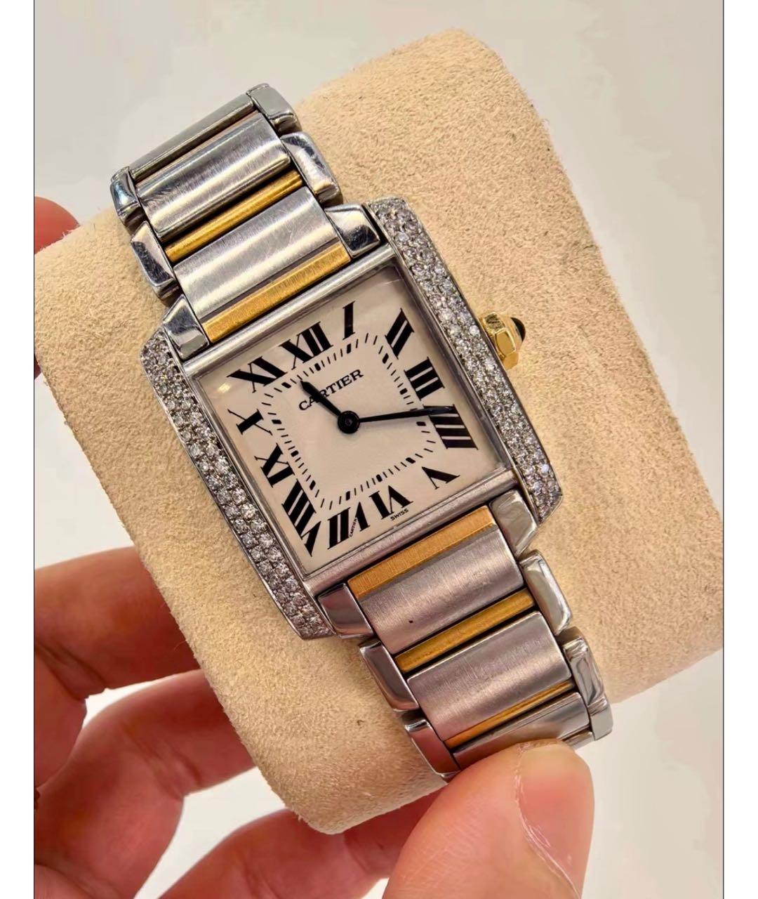 CARTIER Серебряные часы из желтого золота, фото 2