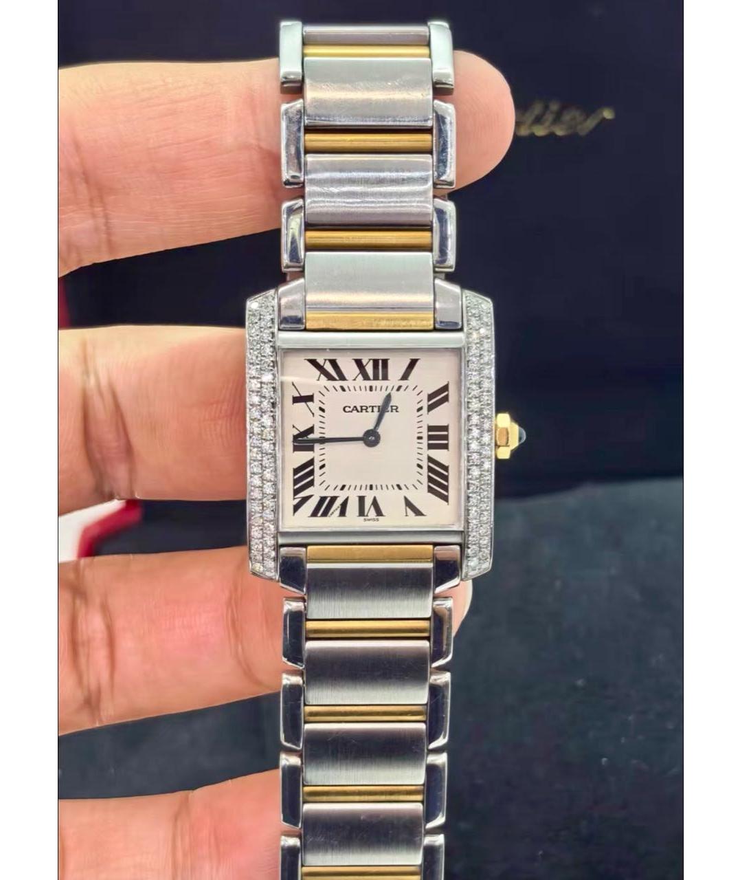 CARTIER Серебряные часы из желтого золота, фото 6