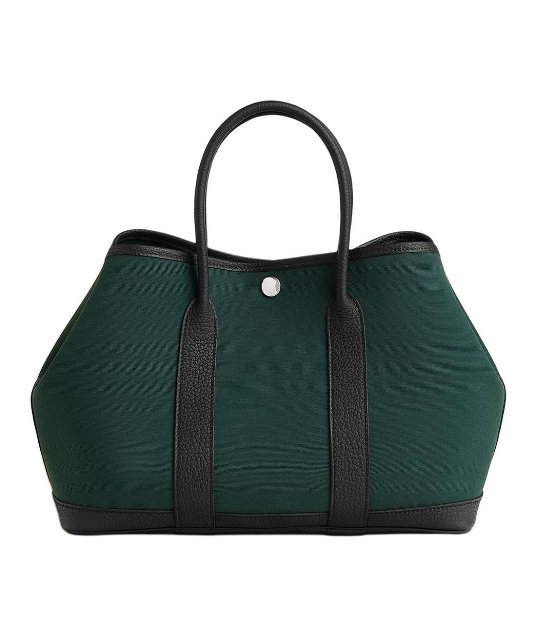 HERMES Зеленая сумка тоут, фото 1