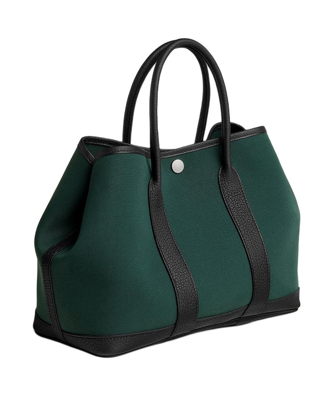 HERMES Зеленая сумка тоут, фото 3