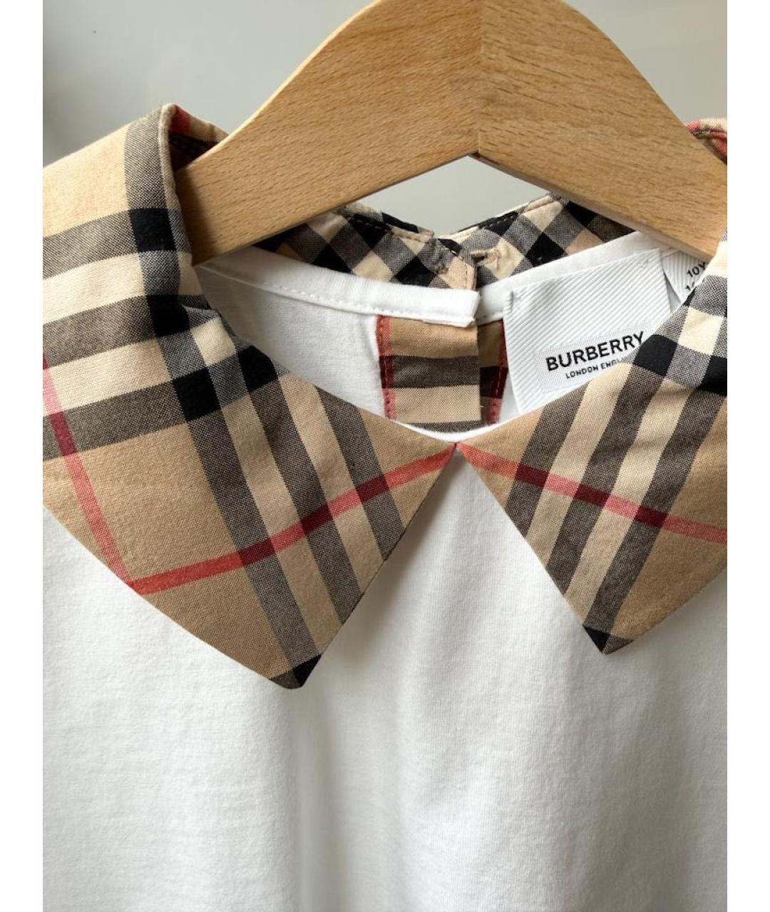 BURBERRY Белая хлопковая рубашка/блузка, фото 6