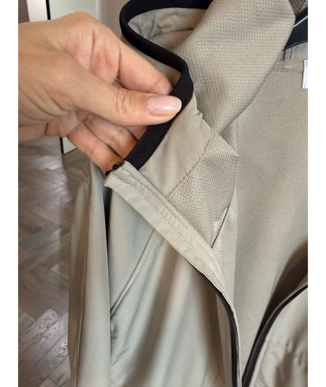 STONE ISLAND Бежевая полиэстеровая куртка, фото 5