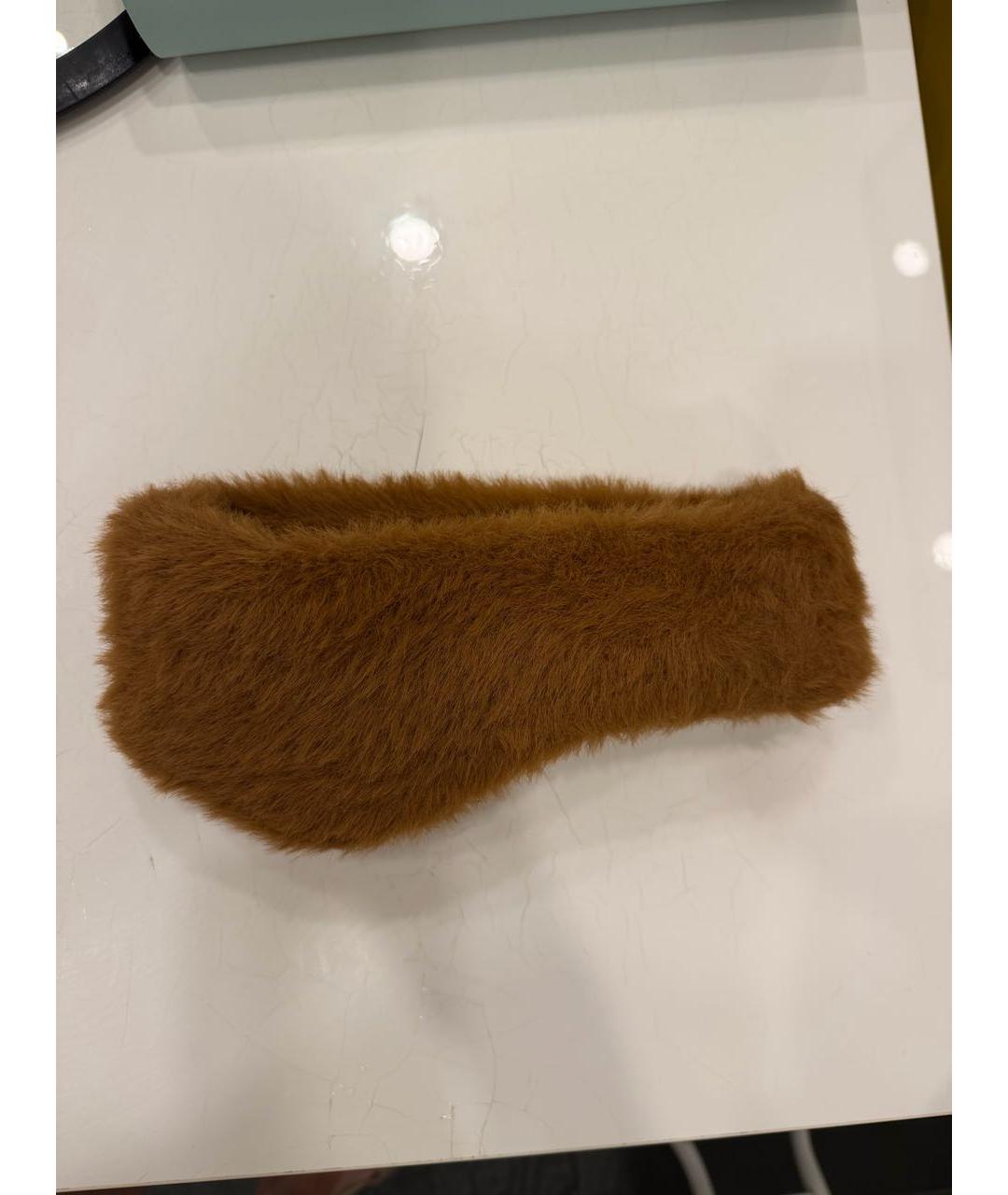 JACQUEMUS Коричневая повязка на голову, фото 2