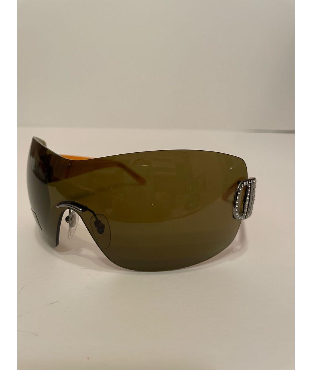 BVLGARI Оранжевое пластиковые солнцезащитные очки, фото 2