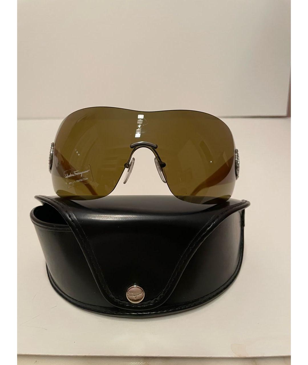 BVLGARI Оранжевое пластиковые солнцезащитные очки, фото 4