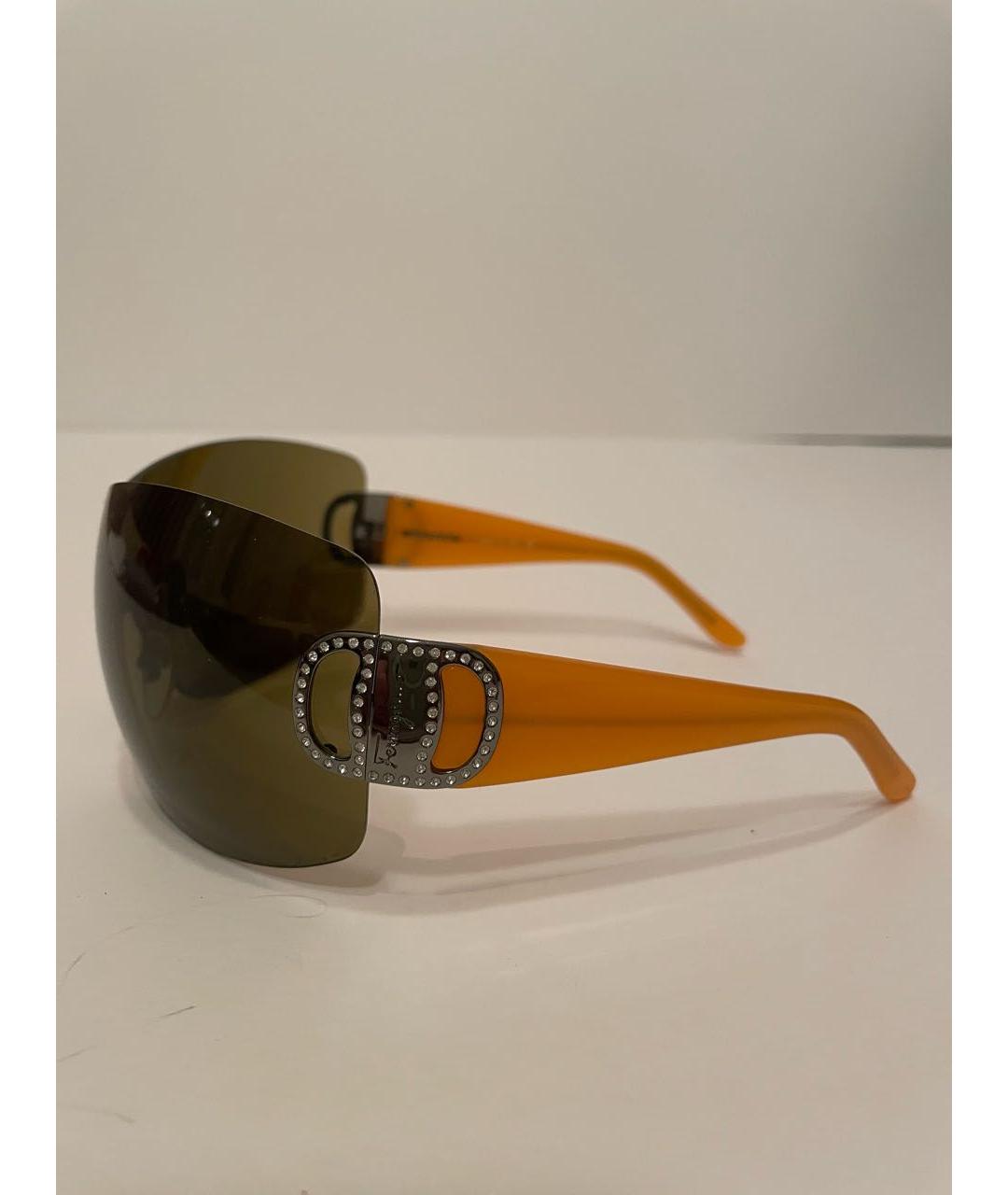 BVLGARI Оранжевое пластиковые солнцезащитные очки, фото 3