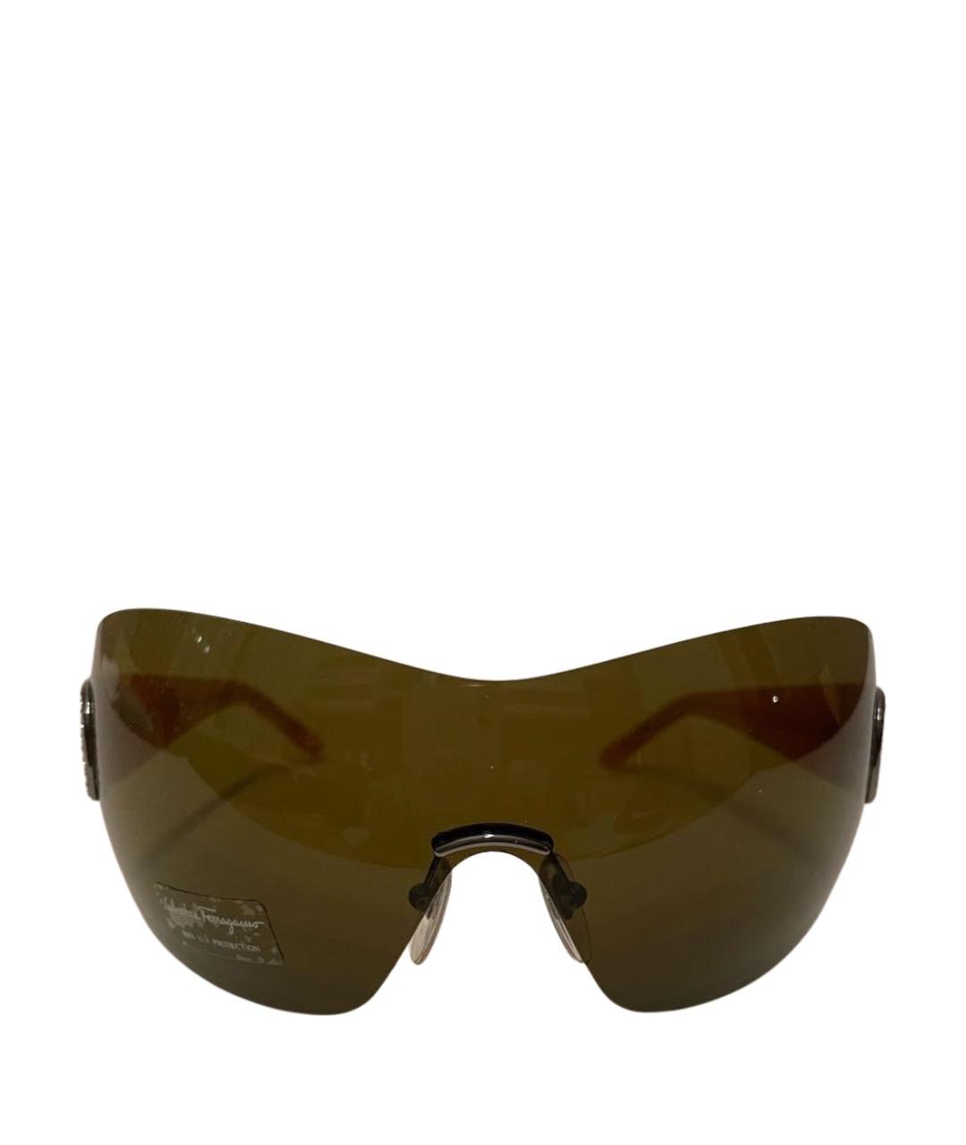 BVLGARI Оранжевое пластиковые солнцезащитные очки, фото 1