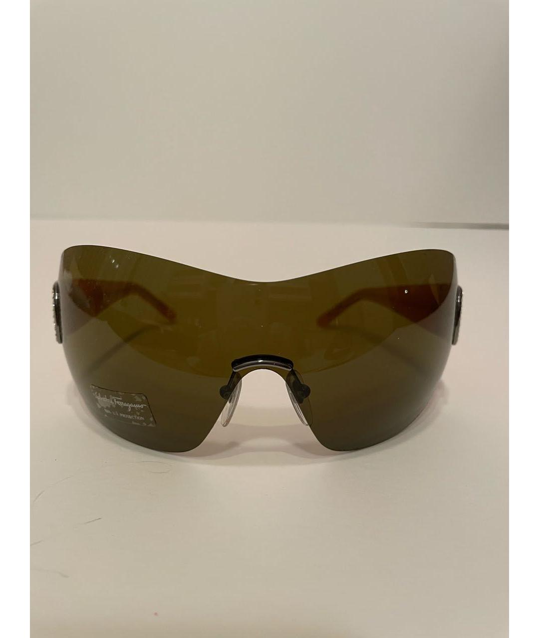 BVLGARI Оранжевое пластиковые солнцезащитные очки, фото 9