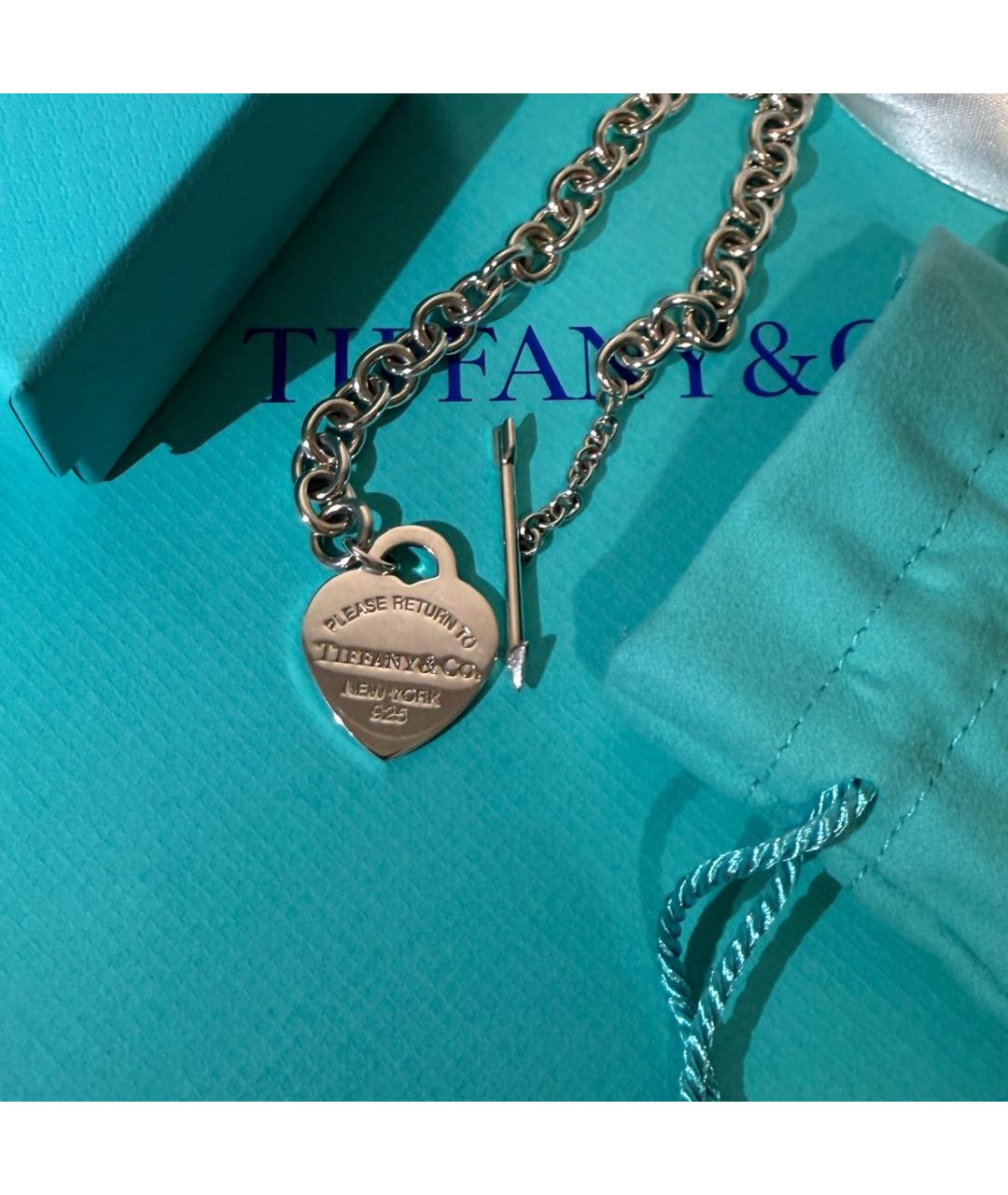 TIFFANY&CO Серебряное серебряное колье, фото 6