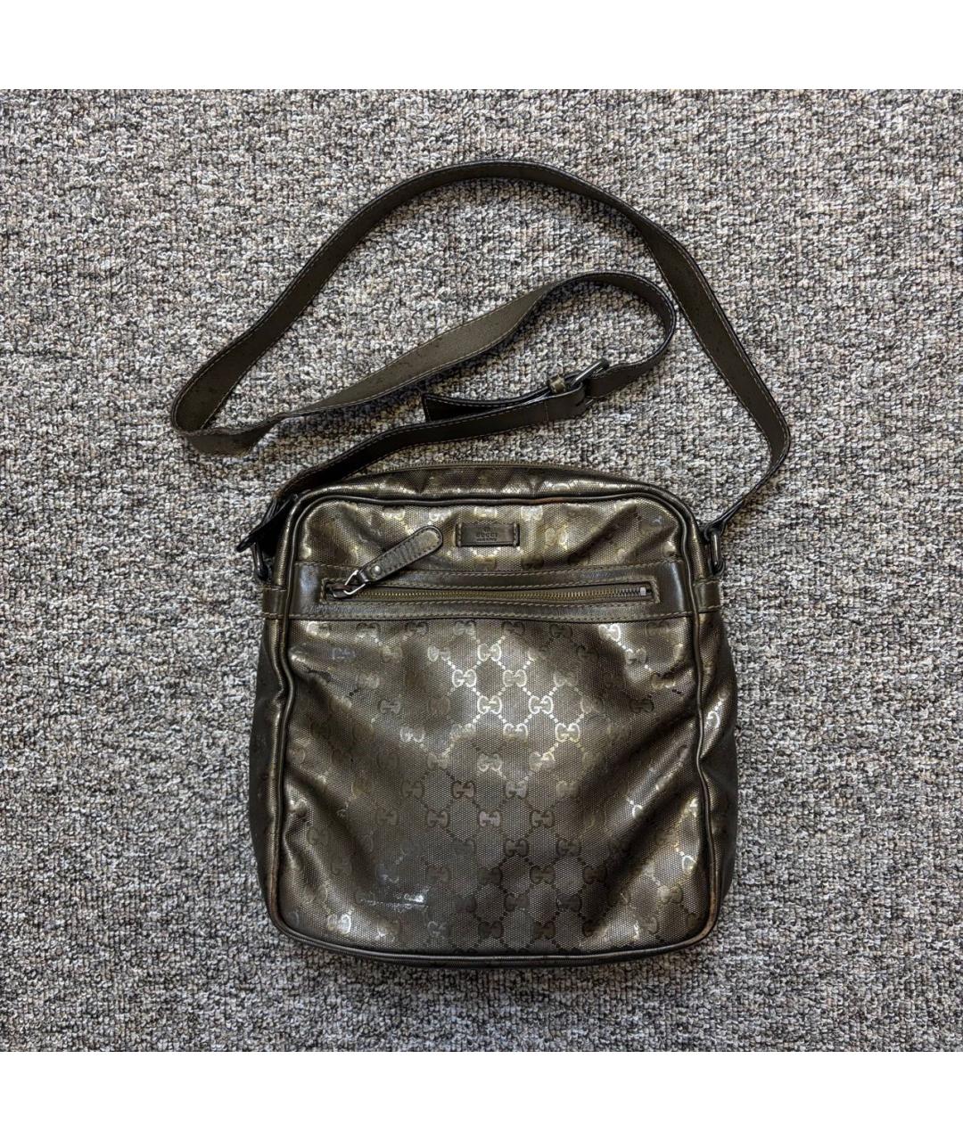 GUCCI Коричневая кожаная сумка на плечо, фото 8