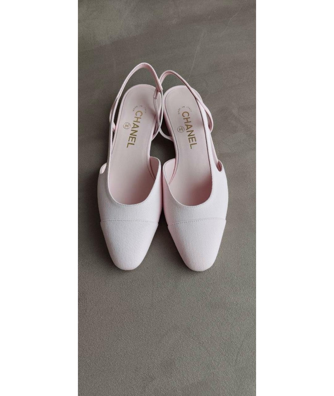 CHANEL Розовые кожаные балетки, фото 6