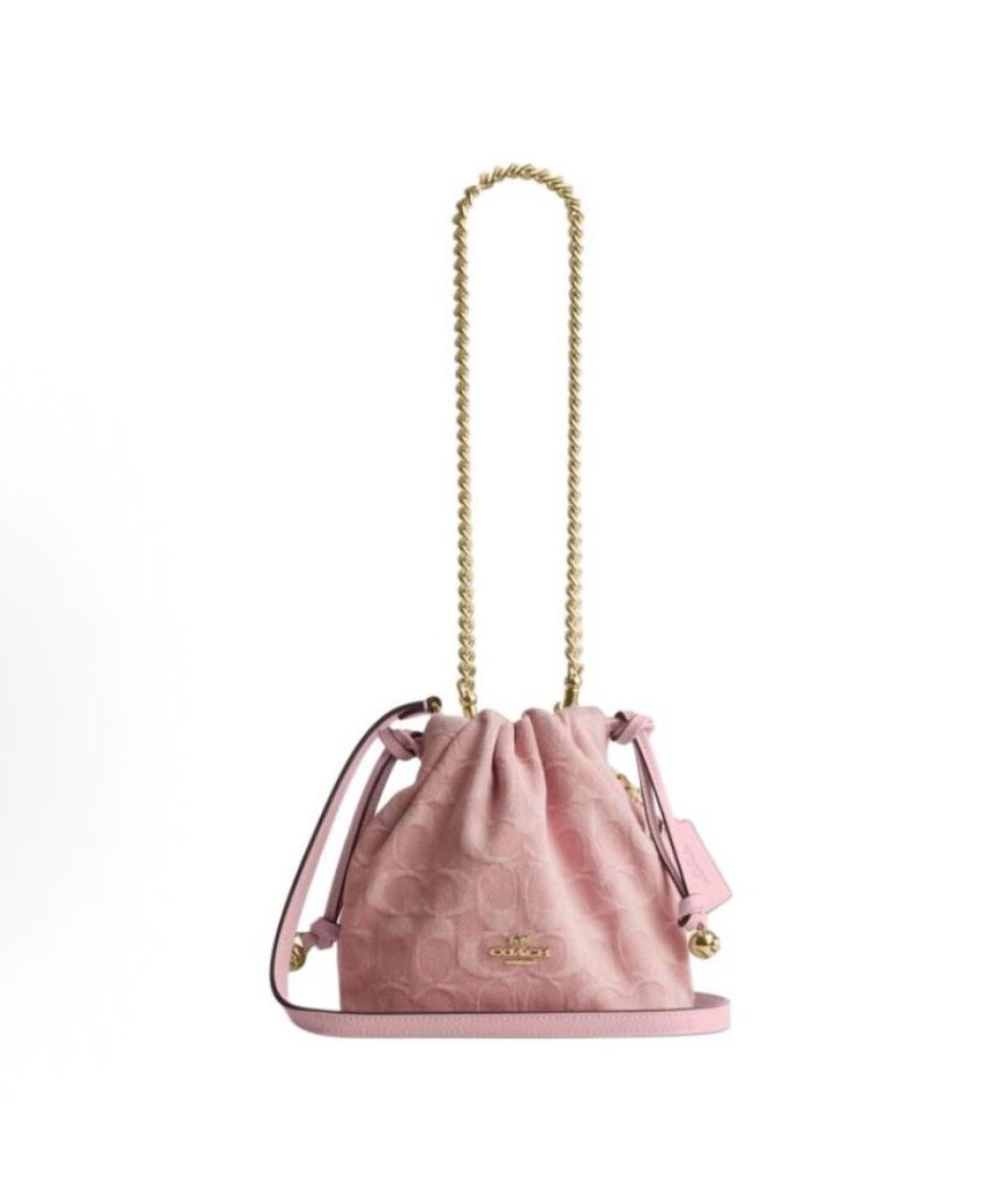 COACH Розовая сумка через плечо, фото 9