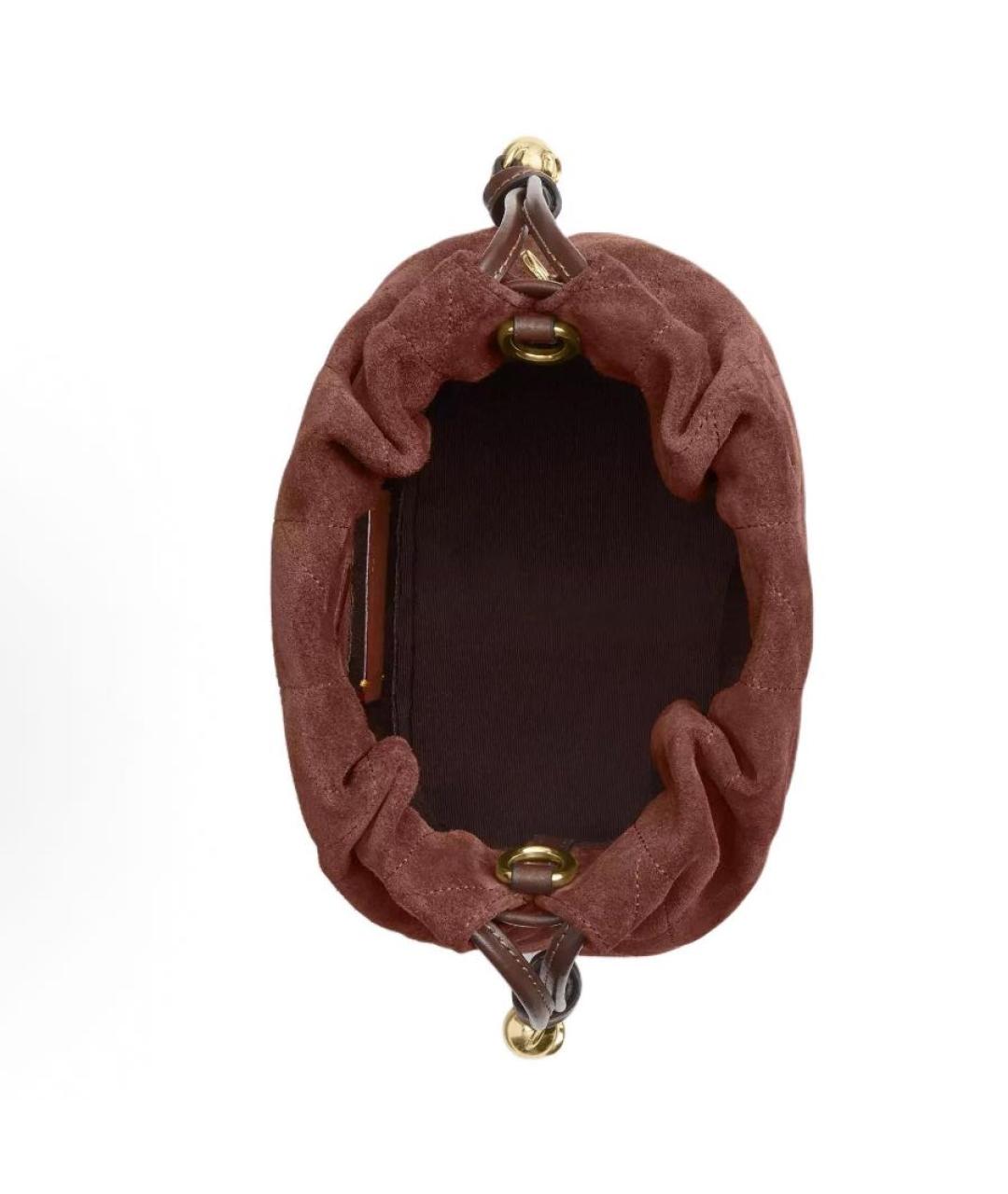 COACH Коричневая замшевая сумка через плечо, фото 3