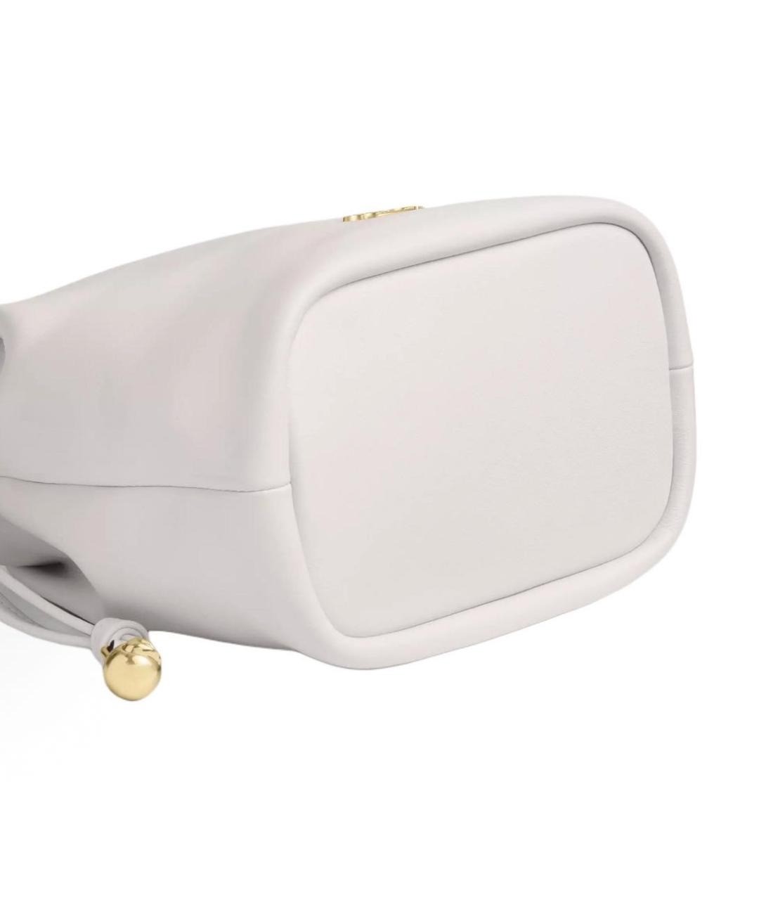 COACH Белая кожаная сумка через плечо, фото 4