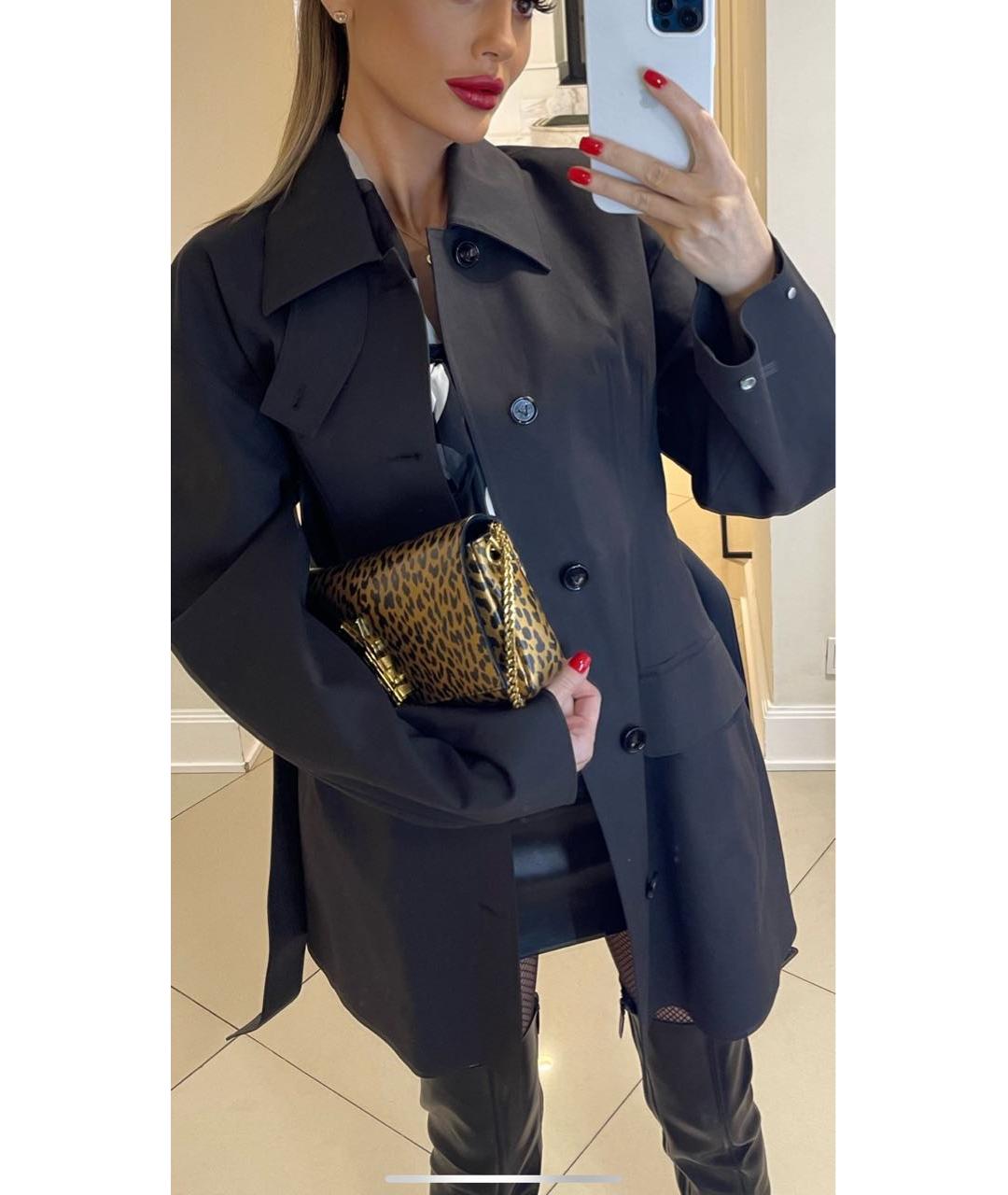 BOTTEGA VENETA Темно-синий хлопковый тренч/плащ, фото 4