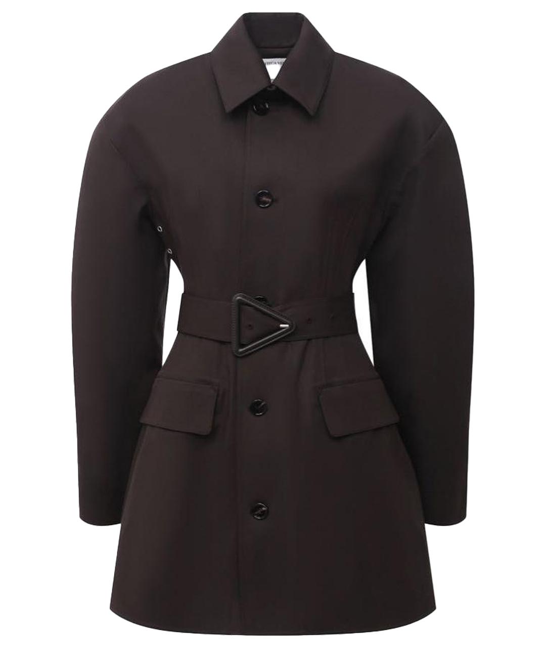 BOTTEGA VENETA Темно-синий хлопковый тренч/плащ, фото 1