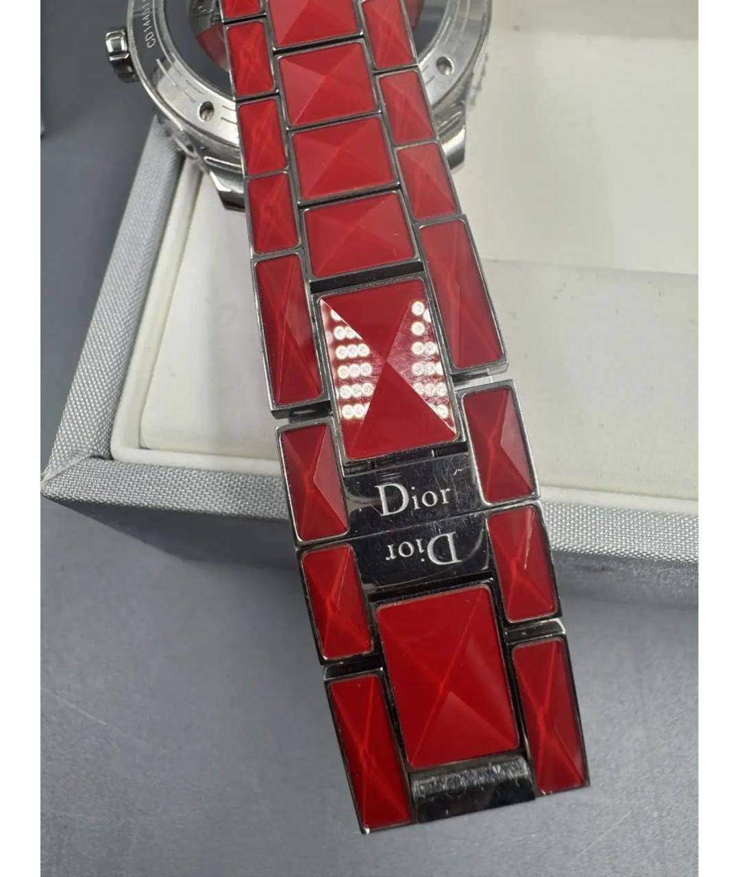 CHRISTIAN DIOR Красные керамические часы, фото 8