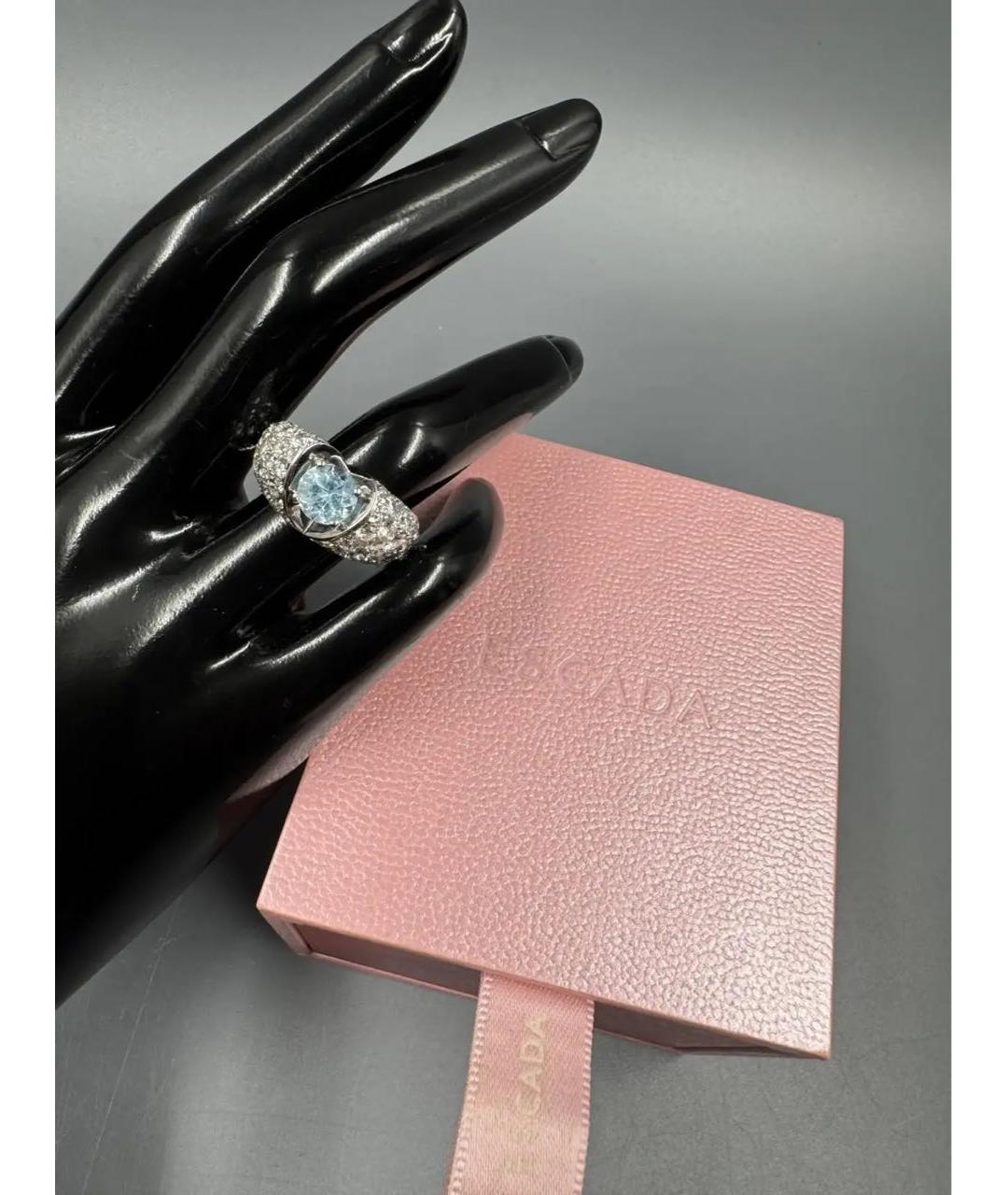 ESCADA Голубое кольцо из белого золота, фото 4