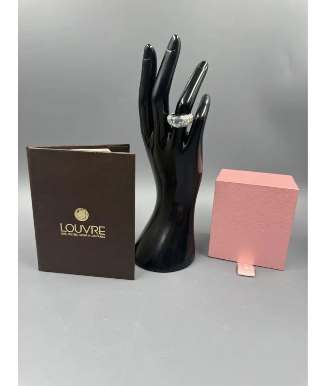 ESCADA Голубое кольцо из белого золота, фото 3