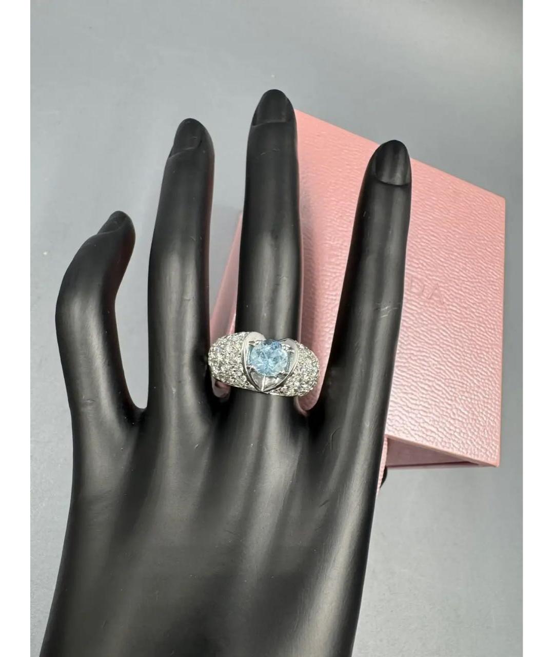 ESCADA Голубое кольцо из белого золота, фото 2