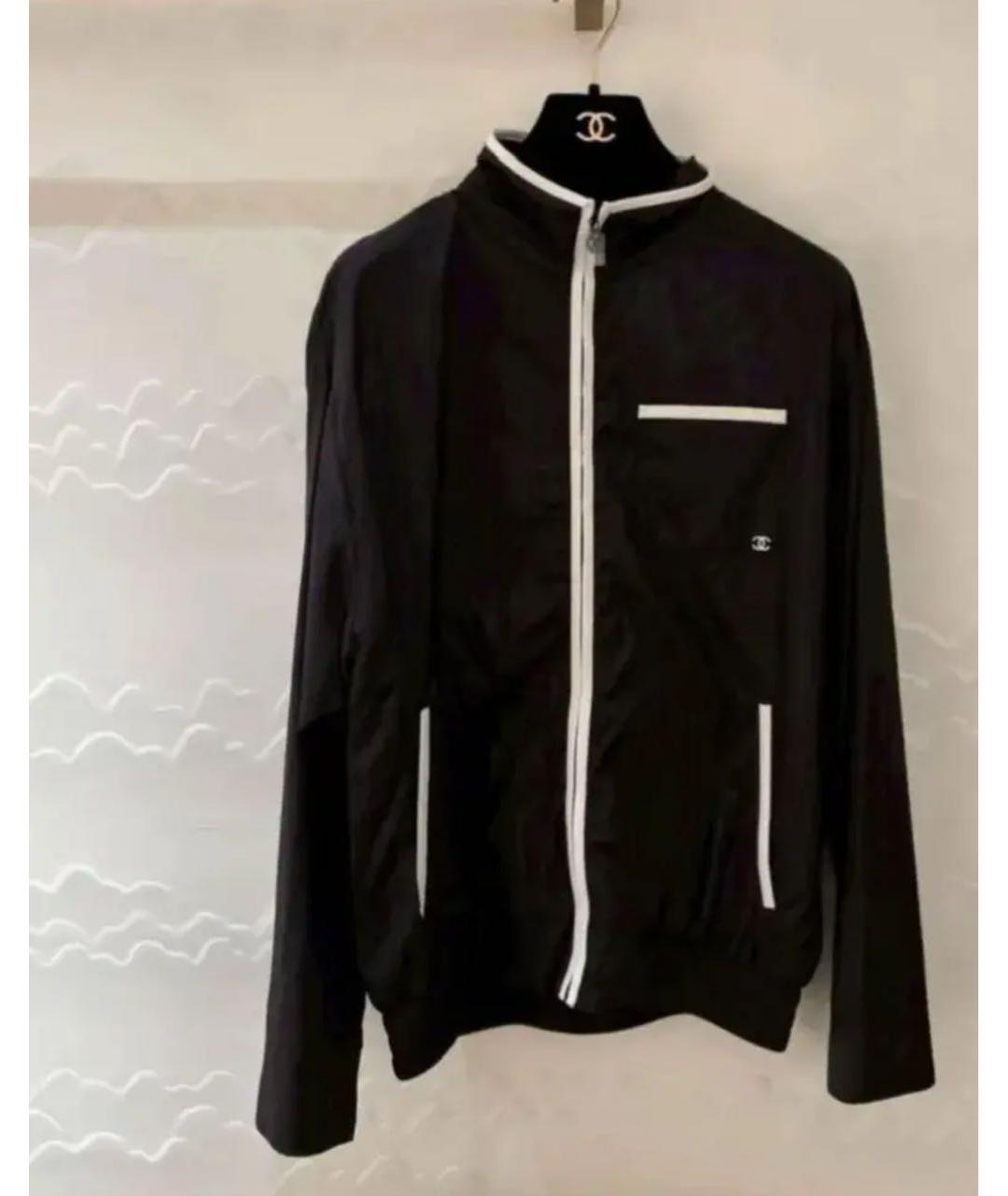 CHANEL Черная полиэстеровая куртка, фото 5