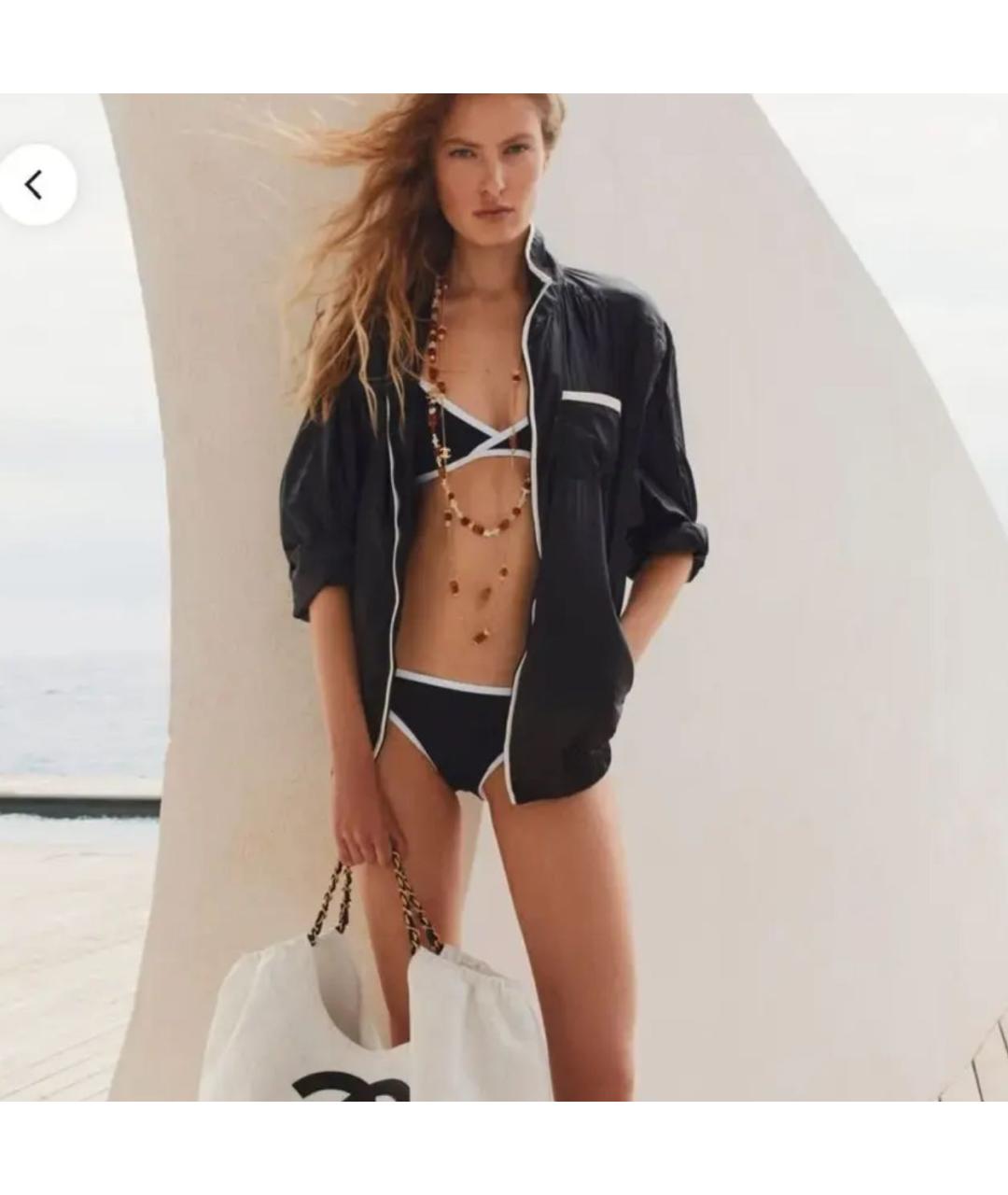 CHANEL Черная полиэстеровая куртка, фото 4