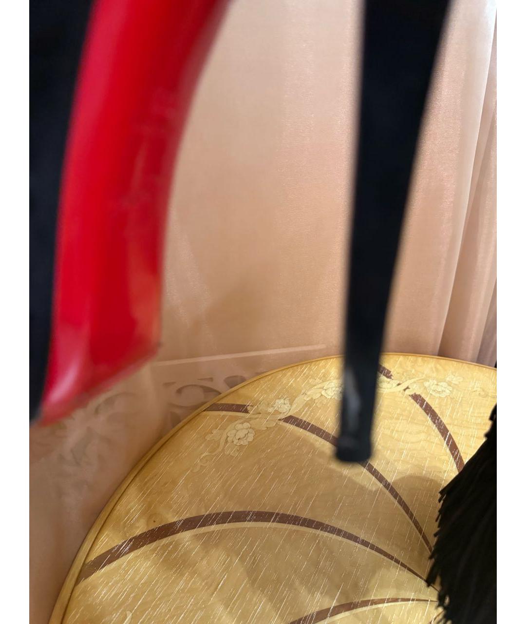 CHRISTIAN LOUBOUTIN Черные замшевые сапоги, фото 6