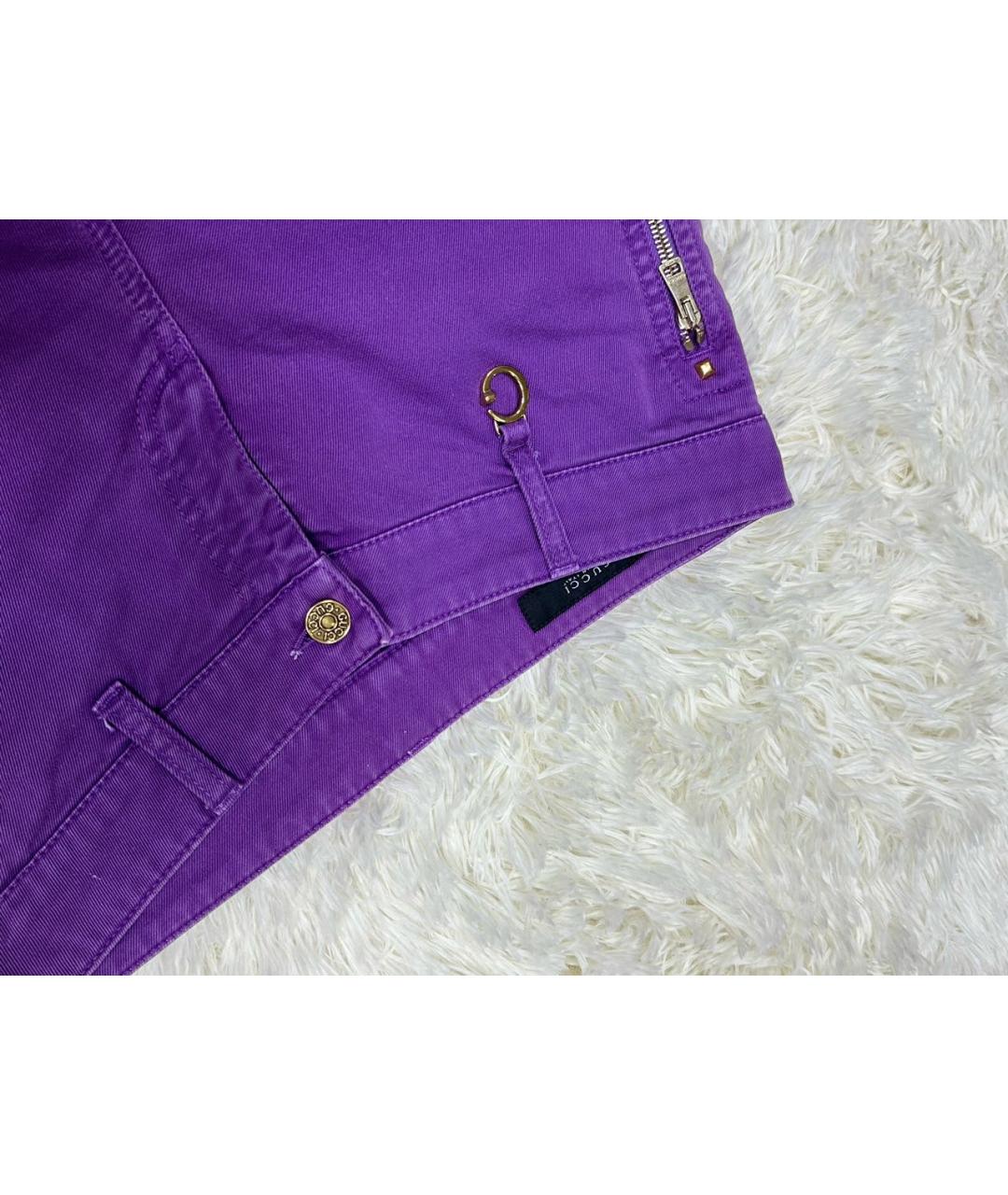 GUCCI Фиолетовые хлопковые шорты, фото 2