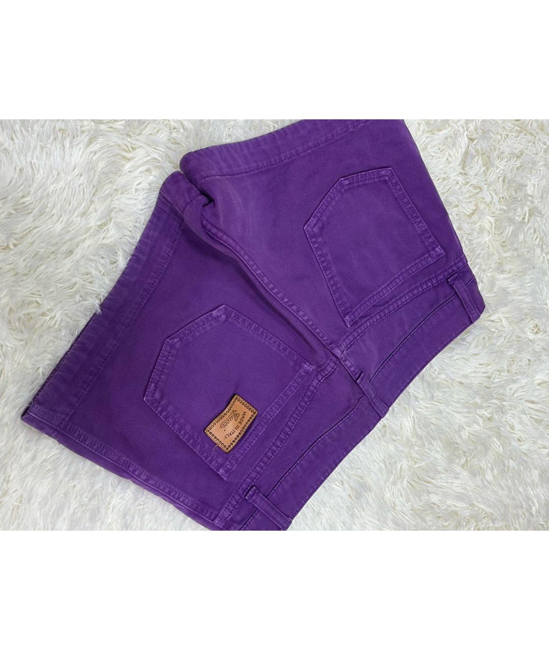 GUCCI Фиолетовые хлопковые шорты, фото 5