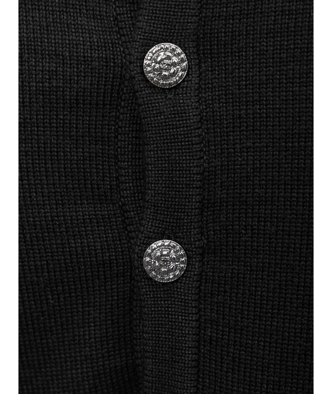 CHANEL Черное шерстяное повседневное платье, фото 3