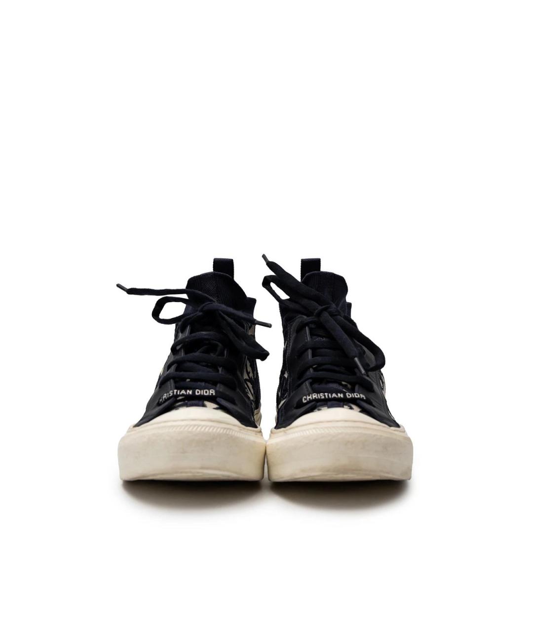 CHRISTIAN DIOR Черные текстильные кеды, фото 4