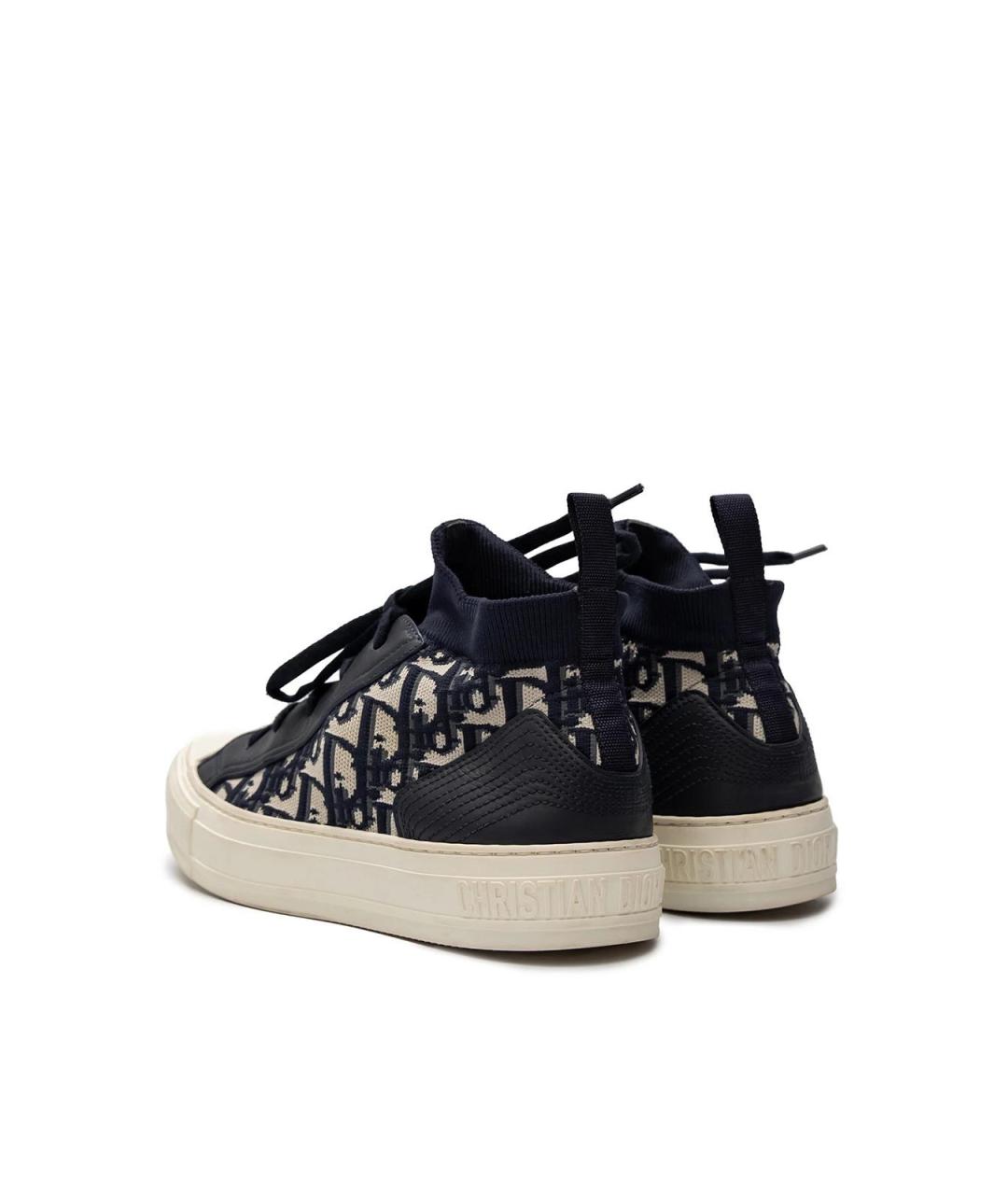 CHRISTIAN DIOR Черные текстильные кеды, фото 3