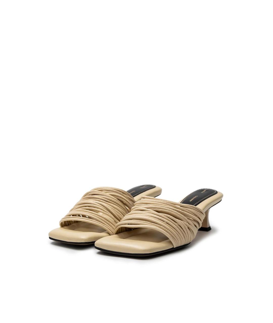 PROENZA SCHOULER Бежевые кожаные босоножки, фото 2