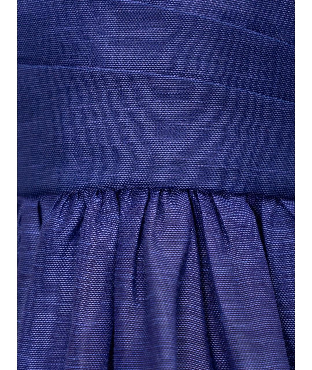 ZIMMERMANN Фиолетовое льняное повседневное платье, фото 3