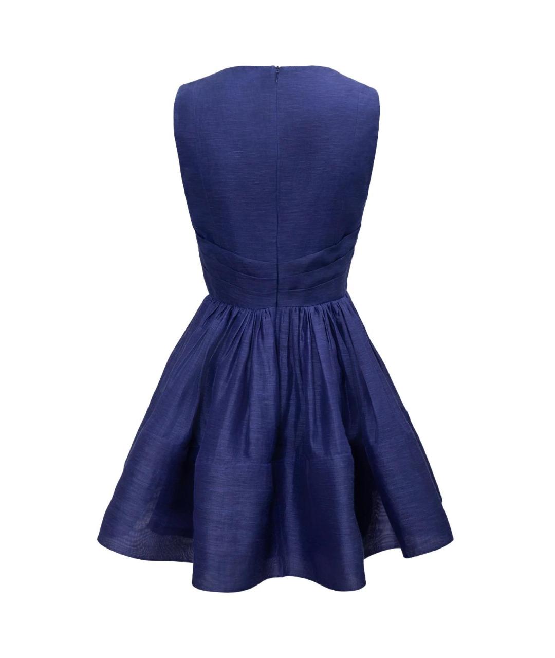 ZIMMERMANN Фиолетовое льняное повседневное платье, фото 2