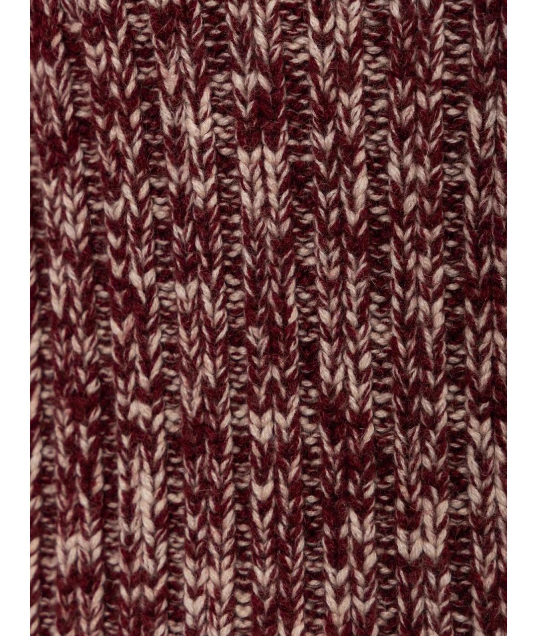 CHANEL Бордовый кашемировый джемпер / свитер, фото 3