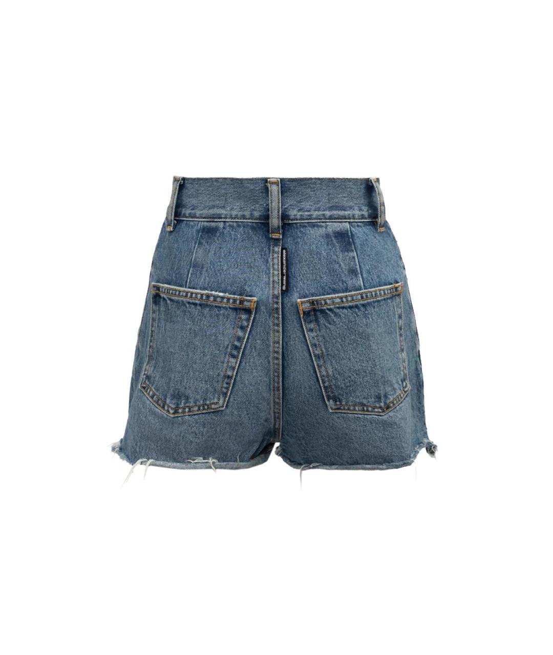 ALEXANDER WANG Синие хлопковые шорты, фото 2