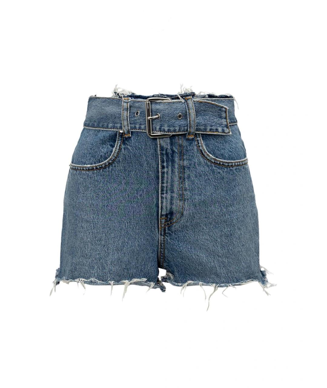 ALEXANDER WANG Синие хлопковые шорты, фото 1