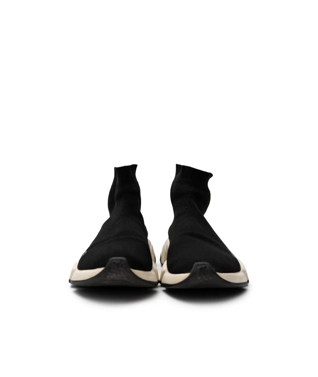 BALENCIAGA Черные текстильные кеды, фото 4