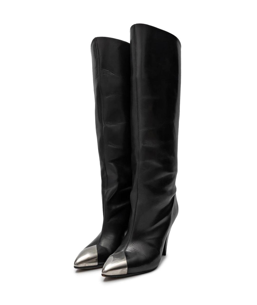 ISABEL MARANT Черные кожаные сапоги, фото 2