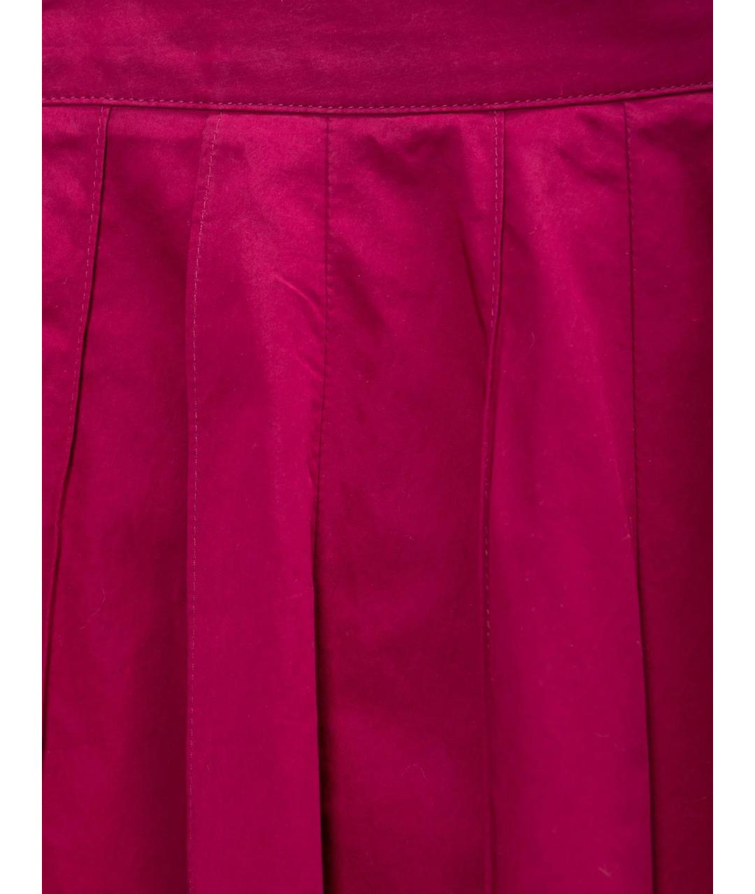 HERMES Розовая хлопковая юбка миди, фото 3