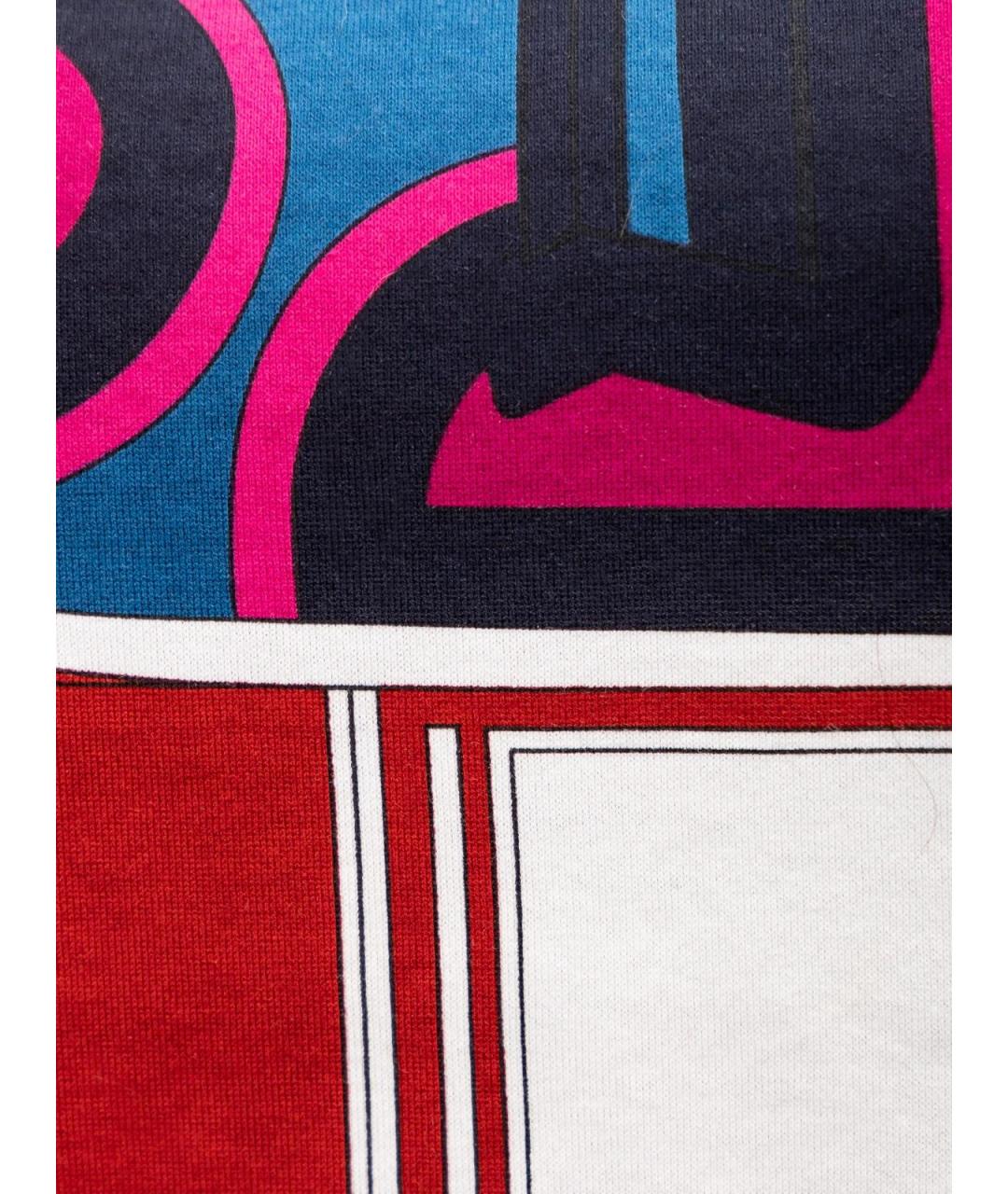 HERMES Розовая хлопковая футболка, фото 3