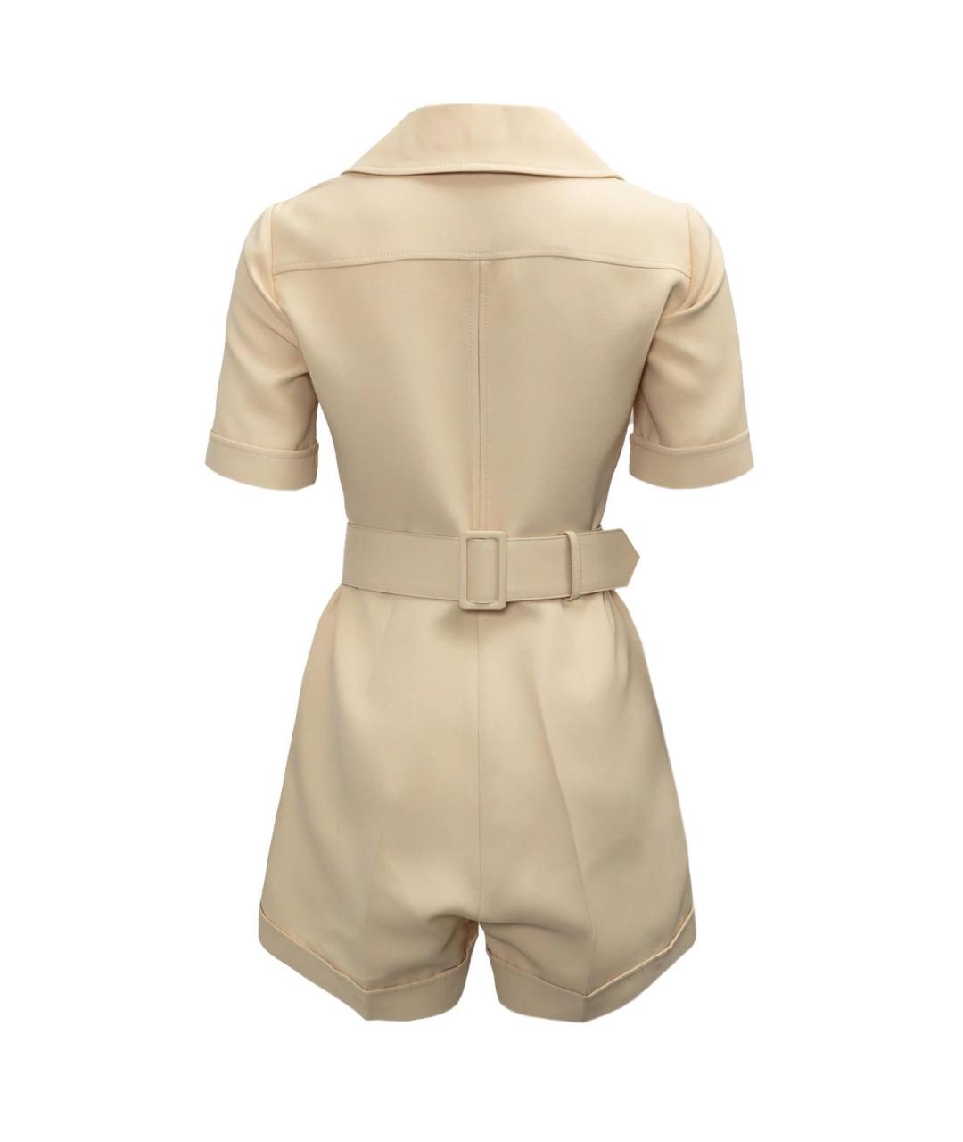 GUCCI Бежевый шерстяной комбинезон, фото 2